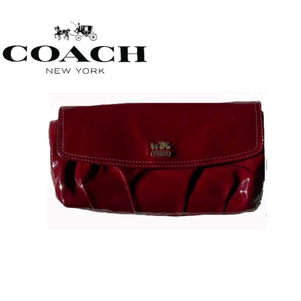 Coach Red Clutch